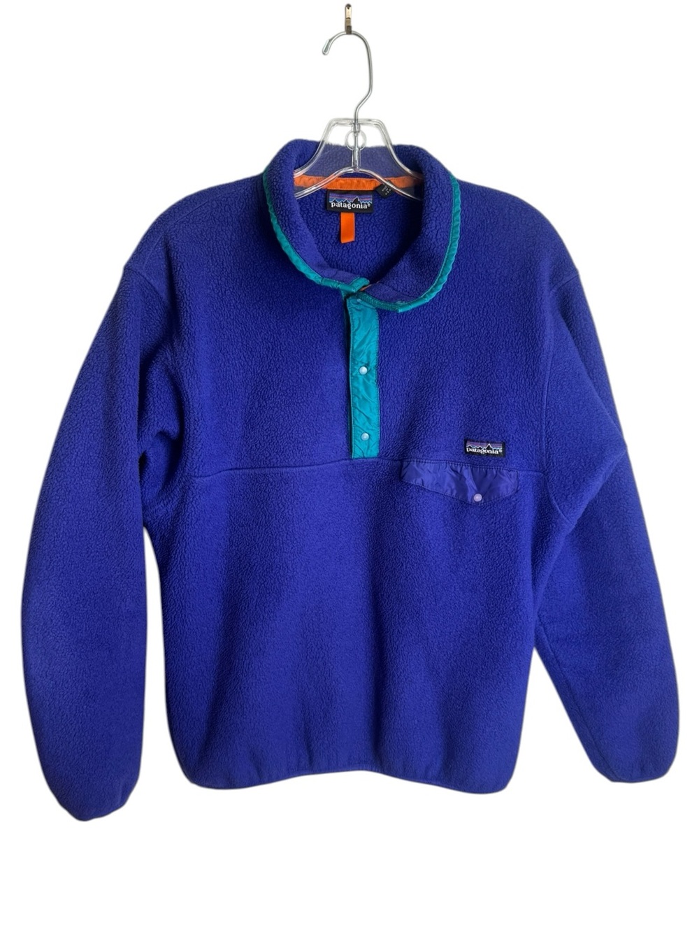 Vintage Patagonia  Fleece Jacket Blue Medium Womens